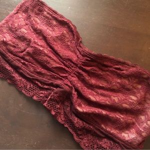 Maroon Lace Aerie Bandeau